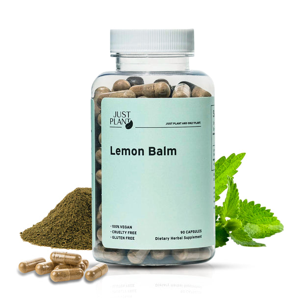 Just Plant Lemon Balm – 90 Vegan Capsules, 750 mg