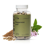 Just Plant Peppermint Leaf Supplement – 90 Vegan Capsules, 750 mg