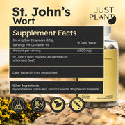 Just Plant St. John’s Wort – 90 Vegan Capsules, 750 mg