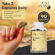 Just Plant St. John’s Wort – 90 Vegan Capsules, 750 mg