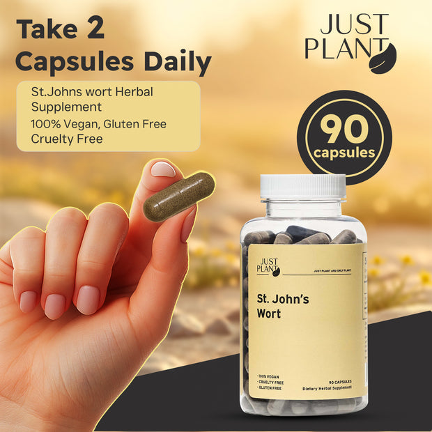 Just Plant St. John’s Wort – 90 Vegan Capsules, 750 mg